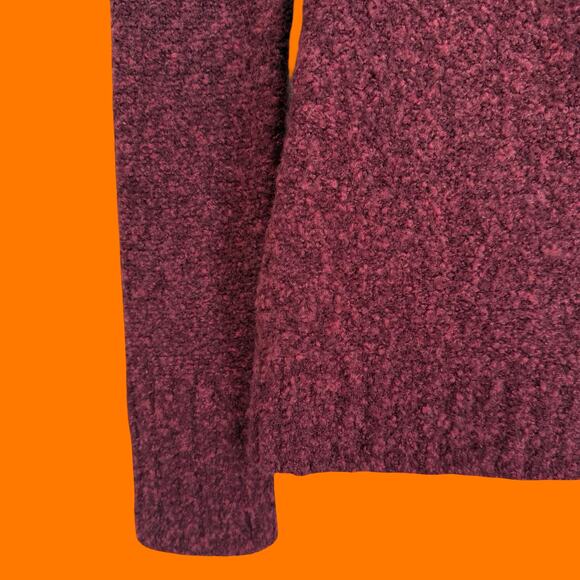 00's vintage chunky knit y2k turtleneck sweater MEDIUM moda international - Picture 5 of 9